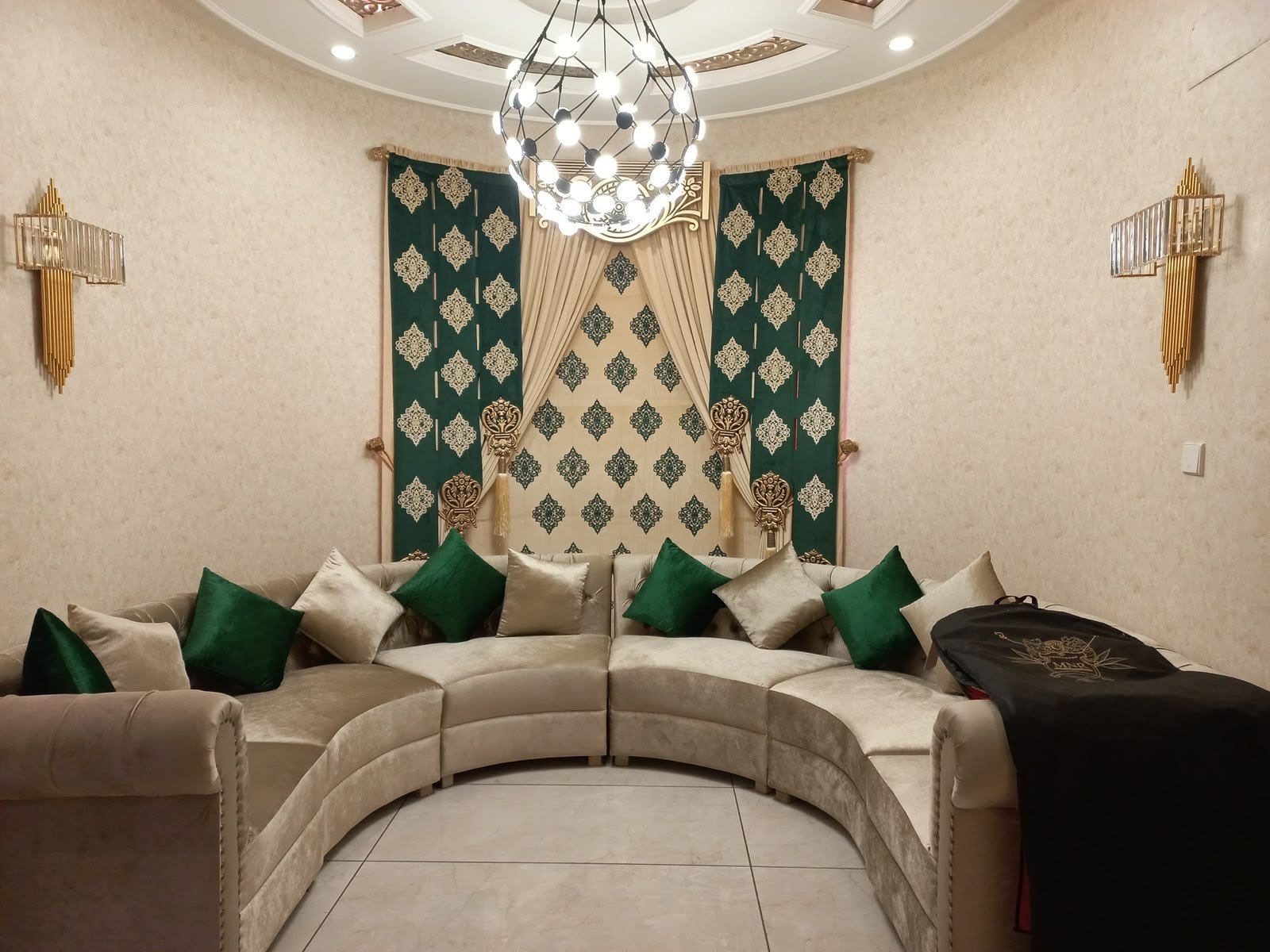 Luxury living room wall